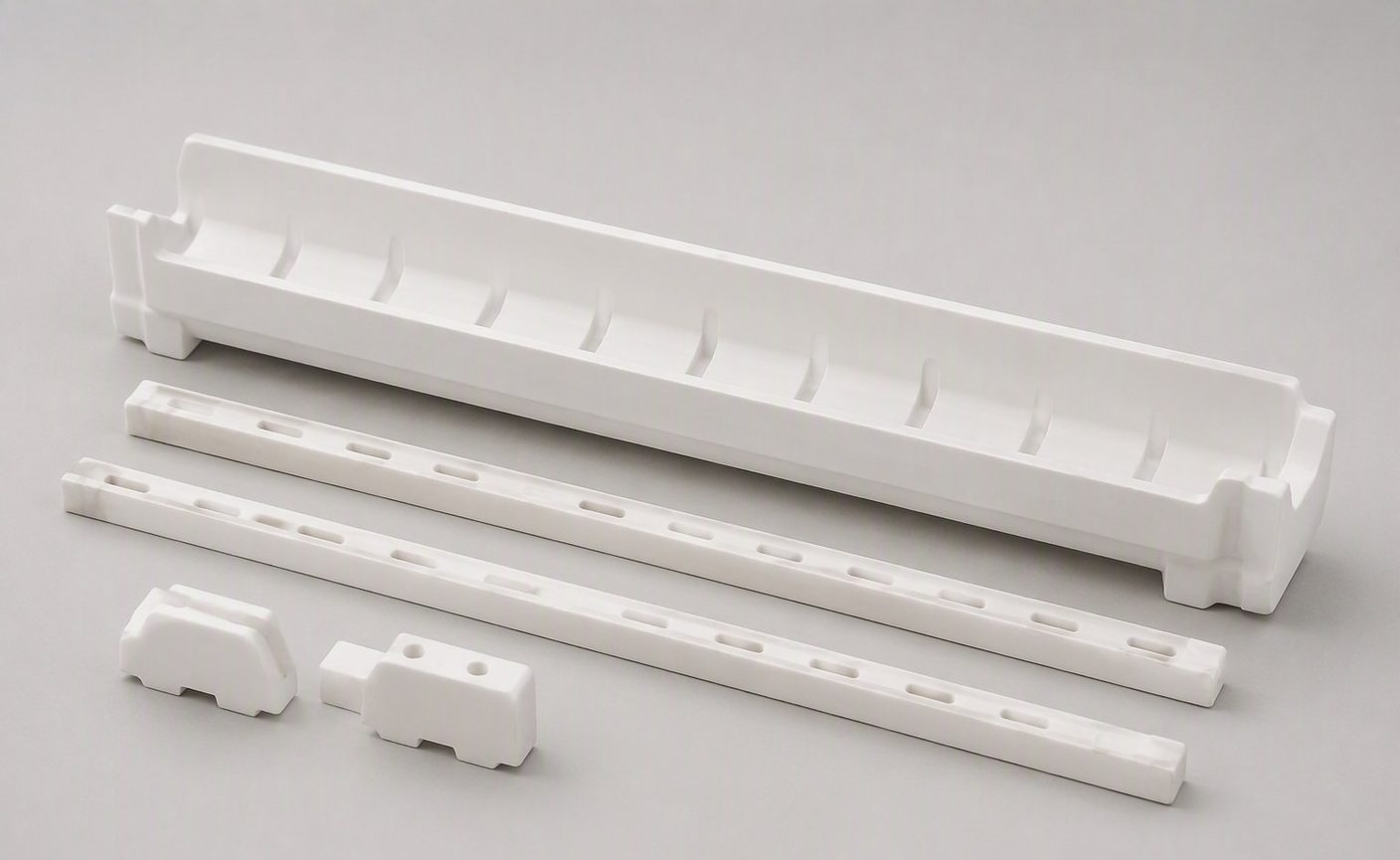 Ceramic Wafer Boats (Wafer Carriers) — custom technical ceramic parts by Xingwei Ceramics