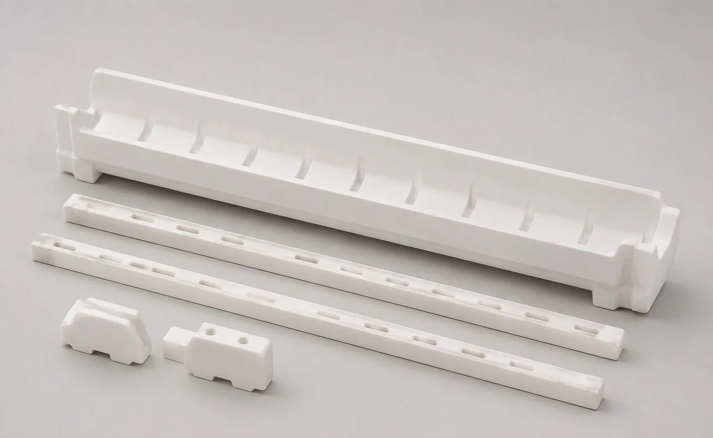 Ceramic Wafer Boats (Wafer Carriers) — custom technical ceramic parts by Xingwei Ceramics