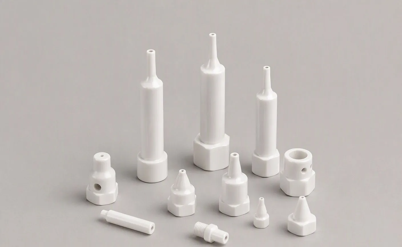 Nozzles & Nozzle Covers — custom technical ceramic parts by Xingwei Ceramics